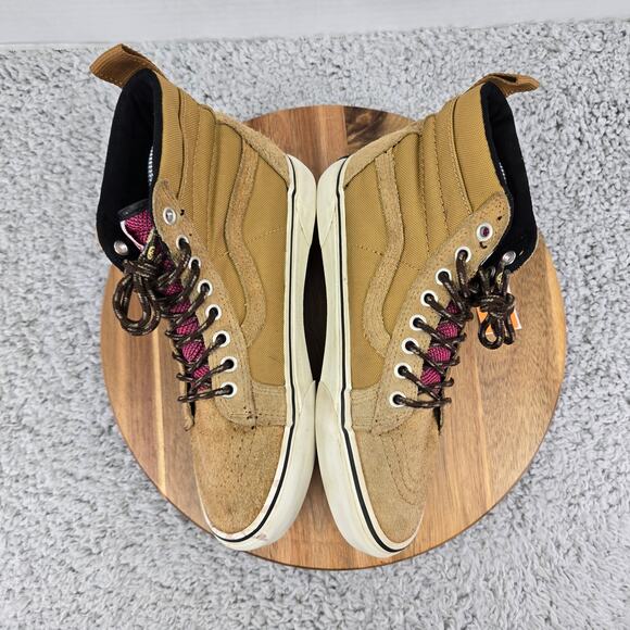 Vans Sk8-Hi MTE Tan Brown Suede Leather Performance Athletic Sneakers Womens 8 - Picture 8 of 13
